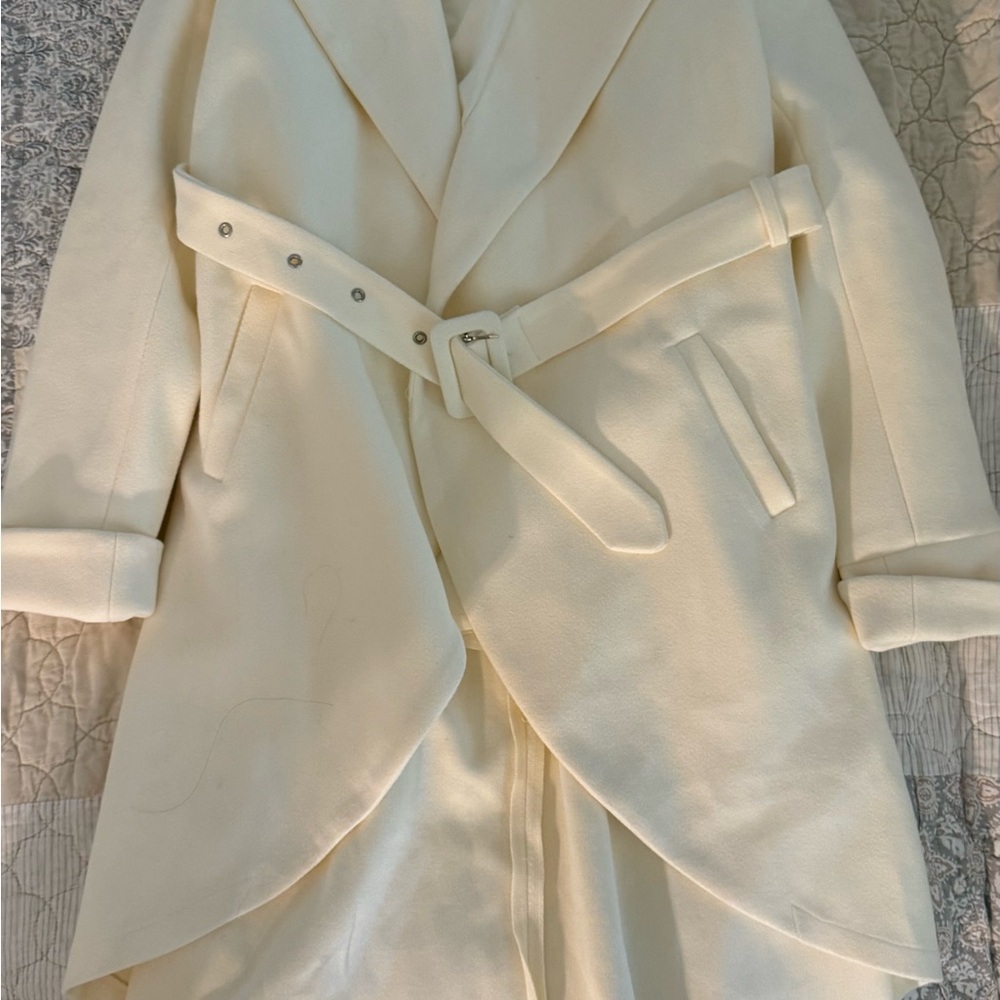 Elegant Cream Women's Coat